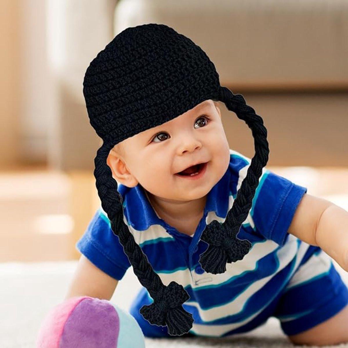 Knitted Hats - Knitted Baby Hats - Cute Long Knitted Hats - Cute Photo Accessories - Winter Baby Headbands - Cute Hats Suitable for Newborns and Babies from 0-6 Months.