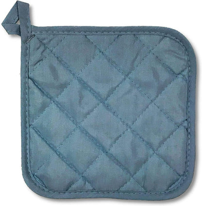 Placemat - Set of 5 Insulation Mats for the Kitchen - Heat Resistant Insulation Mats - Large Coasters for Daily Cooking and Baking (Dimensions: 6.5 x 6.5 Inches, Color: Blue)