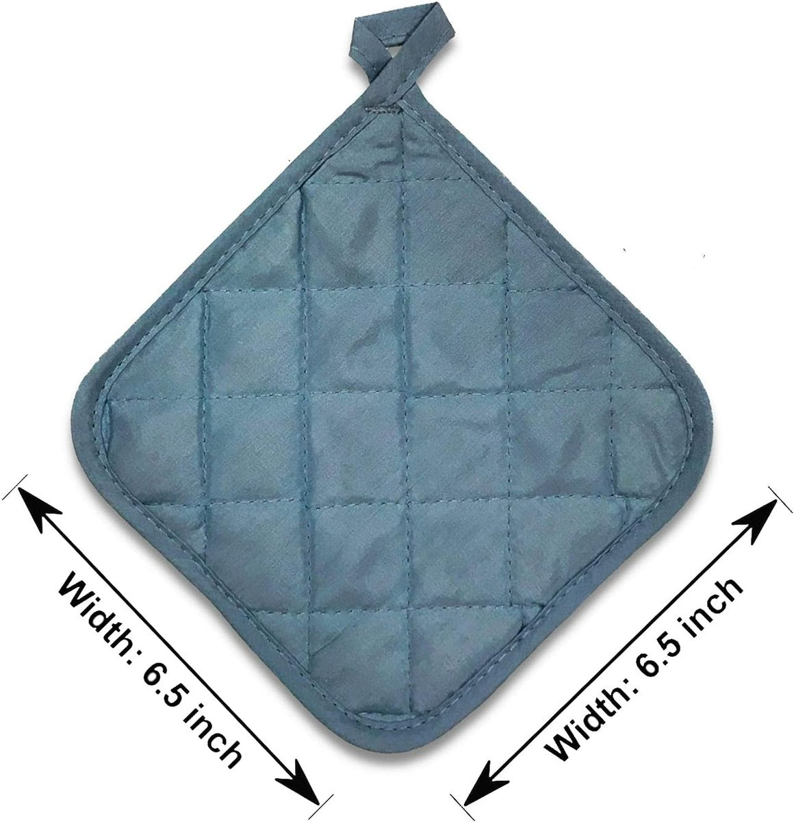 Placemat - Set of 5 Insulation Mats for the Kitchen - Heat Resistant Insulation Mats - Large Coasters for Daily Cooking and Baking (Dimensions: 6.5 x 6.5 Inches, Color: Blue)