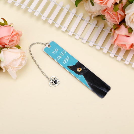 Bookmarks - Set of 2 - Cat Bookmarks - Gifts for Cat Lovers - Cute Bookmarks - Bookmark Gifts for Book Lovers - Reading Bookmarks - Gifts for Boys, Girls, Kids & Friends - Stainless Steel (Style A).