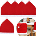 Chair Covers - Set of 5 - Christmas Chair Covers - Red Chair Covers - Christmas Chair Covers - Christmas Decorations