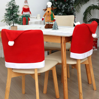Chair Covers - Set of 5 - Christmas Chair Covers - Red Chair Covers - Christmas Chair Covers - Christmas Decorations