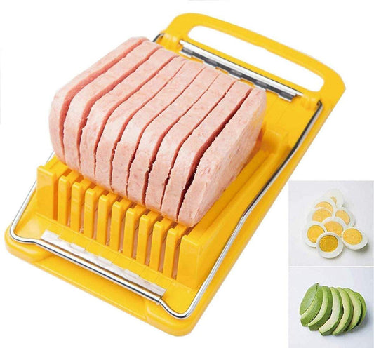 Meat Slicer - Luncheon Meat Slicer - Egg Slicer - Multifunctional Kitchen Aid - Suitable for bananas, avocados, and vegetables; dishwasher safe..