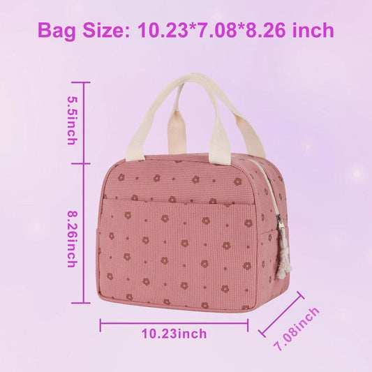 Cooler Bags - Lunch Bag - Handle Strap - Cooler Bag - Lunch Bag - Insulated Cooler Bag - Picnic Bag - 25.5*21*17cm - Suitable for work, office, travel and picnicsï¼Purpleï¼.