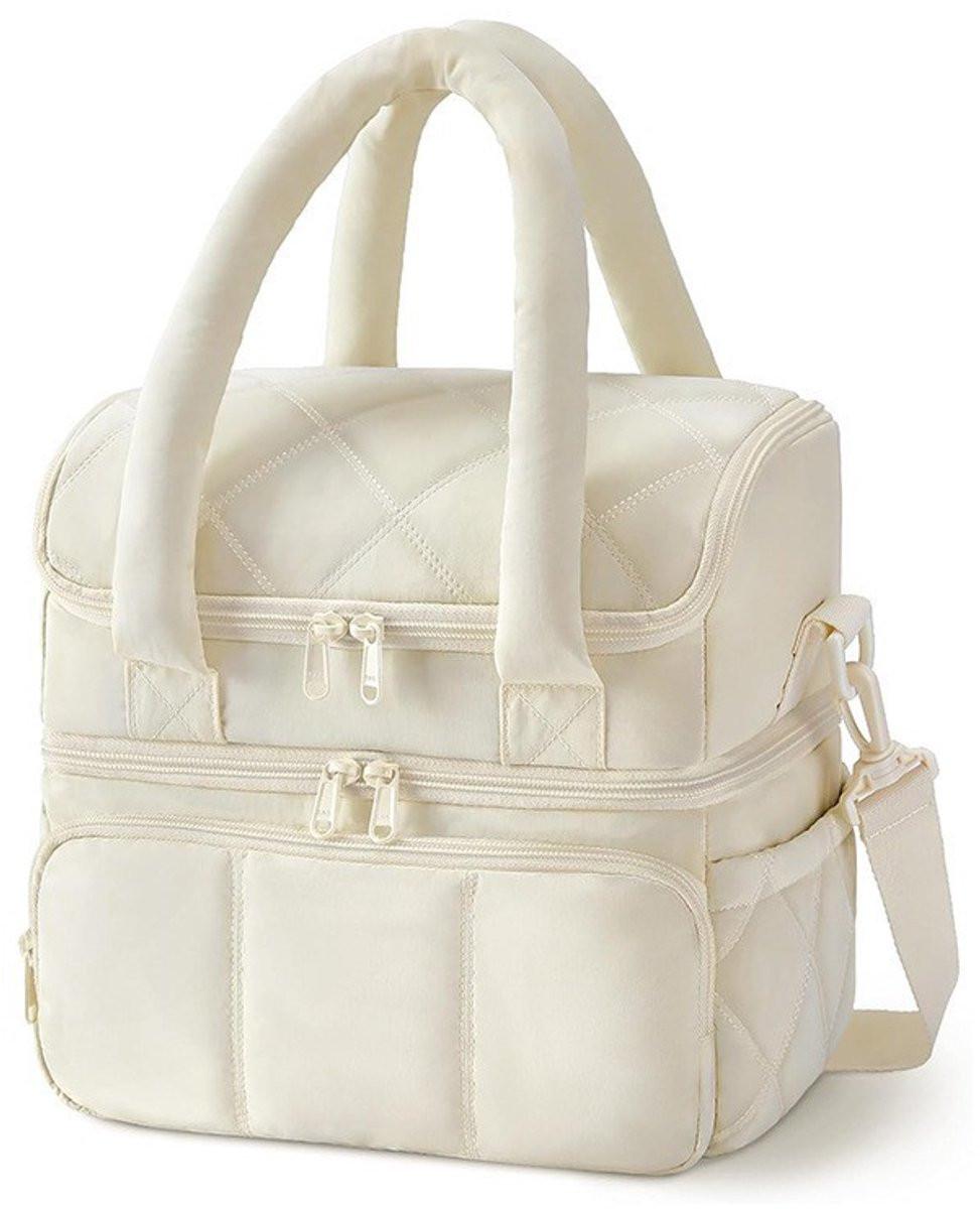 Cooler Bags - Lunch Bag - Handle Strap - Cooler Bag - Lunch Bag - Insulated Cooler Bag - Picnic Bag - Suitable for work, office, travel and picnicsï¼Beigeï¼.