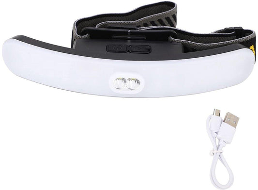 Headlamp LED Rechargeable - Headlight - COB Headlamp - 6 Light Modes - USB Rechargeable - Headlamp Flashlight - Suitable for Fishing and Running.