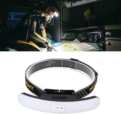 Headlamp LED Rechargeable - Headlight - COB Headlamp - 6 Light Modes - USB Rechargeable - Headlamp Flashlight - Suitable for Fishing and Running.