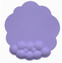 Mouse Pad - Mouse Pad with Wrist Rest - Ergonomic Mouse Pad - Mouse Pad with Leather Surface, Suitable for Computers, Laptops, Office, Home and Travel, with Non-Slip Bottom - Purple.