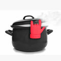 Silicone Pan Lid Support - Prevents Boiling Over & Allows Steam to Escape - Kitchen Aid