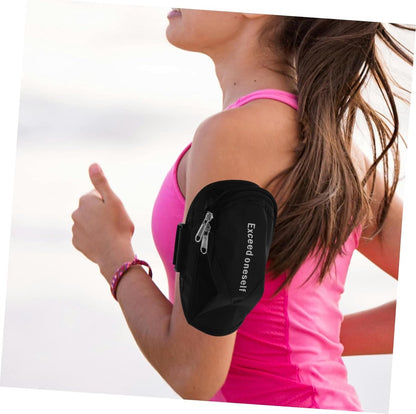 Sports Bag - Running Armband - Phone Holder for Running - Reflective Sports Accessories - With Adjustable Shoulder Strap - Suitable for Running, Camping and Hiking (Blue)