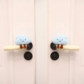 Protective Cover - Set of Two - Cute Cloud-Shaped Door Handle Gloves - Decorative Door Handle Protector Cover - Door Accessories (Blue)