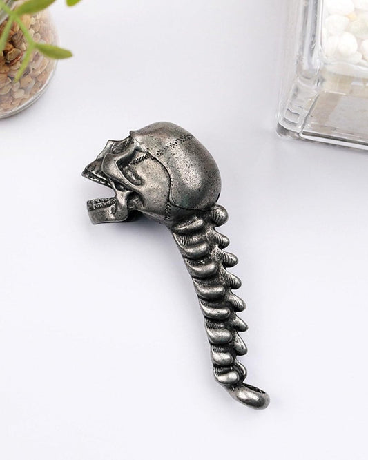 Skeleton Bottle Opener - Beer Opener - Robust Stainless Steel with Ergonomic Grip - Keychain Size - For Bar & Party.