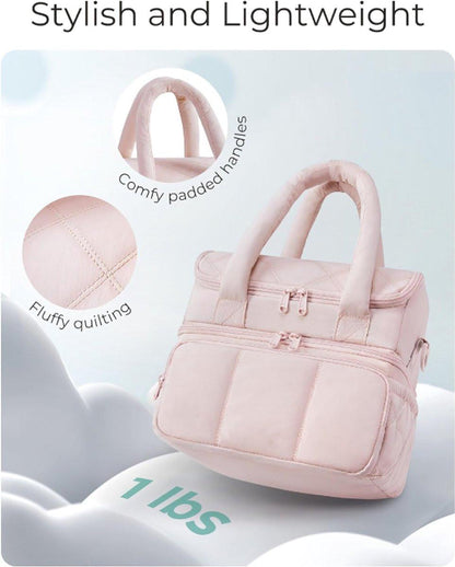 Cooler Bags - Lunch Bag - Handle Strap - Cooler Bag - Lunch Bag - Insulated Cooler Bag - Picnic Bag - Suitable for work, office, travel and picnicsï¼Pinkï¼.