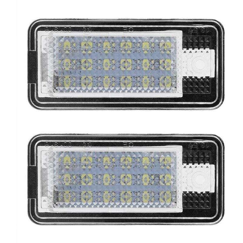 2pcs Car LED Number HOP-LPL0114 License Plate Lamp Bulb Kit for Audi A3 S3 A4 S4 B6 B7 A6 C6 S6.