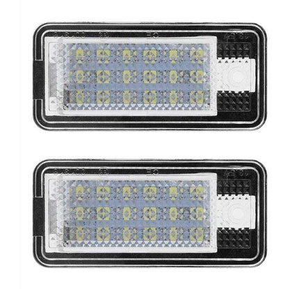 2pcs Car LED Number HOP-LPL0114 License Plate Lamp Bulb Kit for Audi A3 S3 A4 S4 B6 B7 A6 C6 S6.