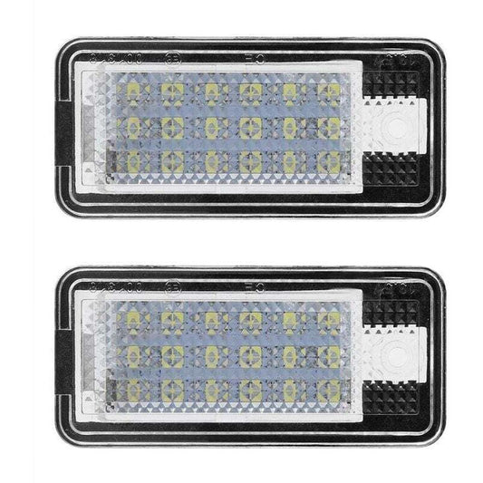 2pcs Car LED Number HOP-LPL0114 License Plate Lamp Bulb Kit for Audi A3 S3 A4 S4 B6 B7 A6 C6 S6.