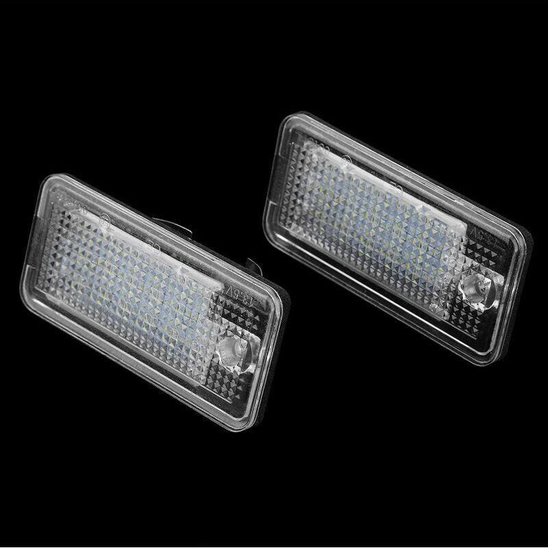 2pcs Car LED Number HOP-LPL0114 License Plate Lamp Bulb Kit for Audi A3 S3 A4 S4 B6 B7 A6 C6 S6.