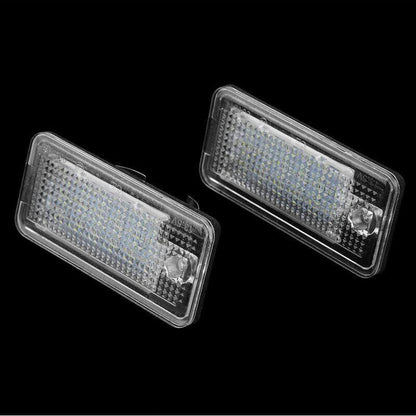 2pcs Car LED Number HOP-LPL0114 License Plate Lamp Bulb Kit for Audi A3 S3 A4 S4 B6 B7 A6 C6 S6.
