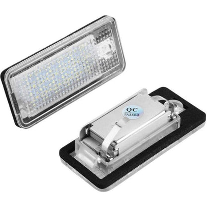 2pcs Car LED Number HOP-LPL0114 License Plate Lamp Bulb Kit for Audi A3 S3 A4 S4 B6 B7 A6 C6 S6.