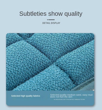Two-Piece Bath Towel Set – Back Cleanser for Deep Skin Cleansing – Scrub Washcloth for Shower – Suitable for Men and Women (Brown)