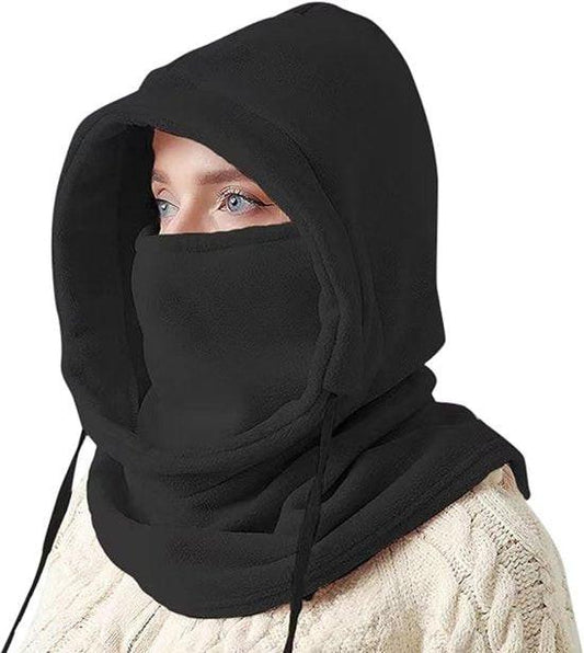 Windproof Hat â Warm Fleece Ski Mask & Winter Mask â Face & Neck Protector for Cold Weather â Suitable for Motorcycling, Cycling & Outdoors â Unisexï¼Blackï¼.