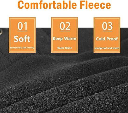 Windproof Hat â Warm Fleece Ski Mask & Winter Mask â Face & Neck Protector for Cold Weather â Suitable for Motorcycling, Cycling & Outdoors â Unisexï¼Blackï¼.