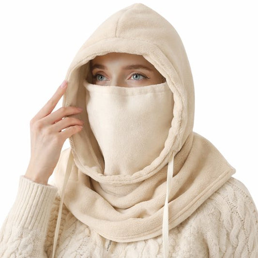 Windproof Hat â Warm Fleece Ski Mask & Winter Mask â Face & Neck Protector for Cold Weather â Suitable for Motorcycling, Cycling & Outdoor â Unisexï¼Beigeï¼.