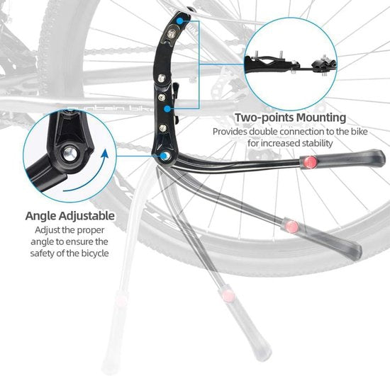 Bicycle stand - Adjustable bicycle stand - Bicycle support - Suitable for wheels from 24 to 29 inches.
