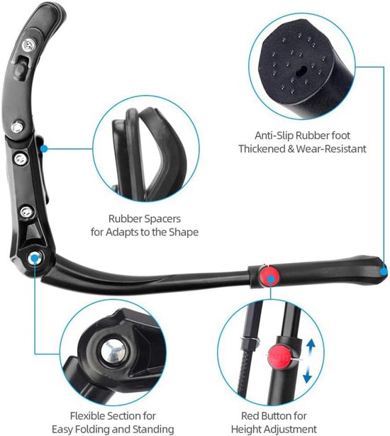 Bicycle stand - Adjustable bicycle stand - Bicycle support - Suitable for wheels from 24 to 29 inches.