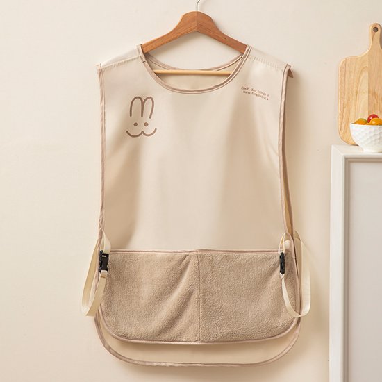 Kitchen Apron - Breathable Cooking Apron - Vest Style - With Towel - Suitable for Cooking, Baking, Gardening, Grilling and Crafting（Brown）