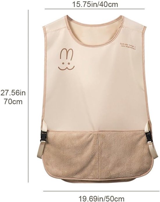 Kitchen Apron - Breathable Cooking Apron - Vest Style - With Towel - Suitable for Cooking, Baking, Gardening, Grilling and Crafting（Brown）