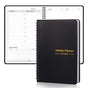 Weekly planner - Notebook for weekly to-do list - With goals and habit tracker - A5 format - Spiral binding - Unisex (Black, Type B)
