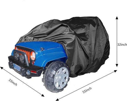 Children's car cover - Outdoor protective cover for electric vehicles - Universally waterproof, windproof, snowproof and dustproof - 140 x 84 x 81 cm.