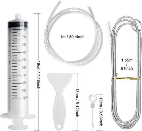Refrigerator Drain Cleaner - For Cleaning the Refrigerator - Refrigerator Drain Hole, Cooling Tube, Drain Cleaner - Clogged Drain Cleaning Tool - Set of 8.