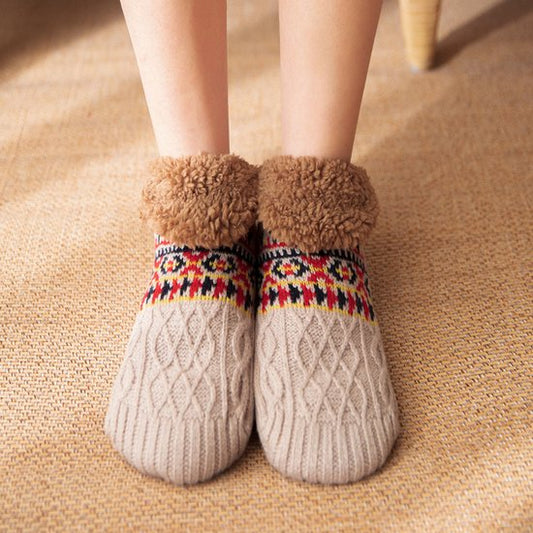 Socks - Fall/Winter Floor Socks - Warm House Socks - Postpartum Socks - Snow Socks - Blanket Socks - Slipper Socks - Unisex - Non-Slip-M