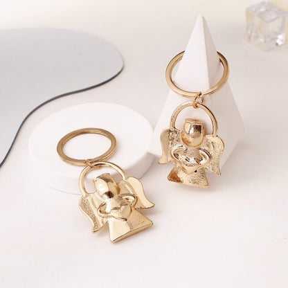 Keychain - Angel pendant for men and women - Baby shower gift - Key ring - Party favor - Souvenir gift - 5 pieces.