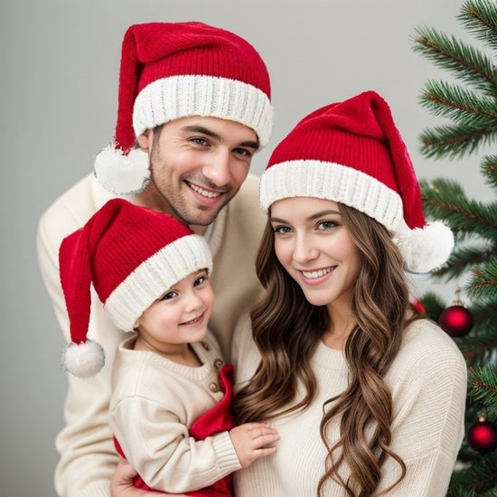 2 Santa Claus Hats - Hats - Christmas Hats - Christmas Costumes - Santa Claus Hats - Santa Claus Hats for Adults