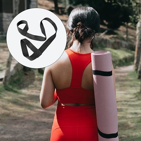 Yoga mat straps - Carrying straps for packing yoga mats - Portable shoulder straps for storing picnic mats - Elastic - Multifunctional straps.