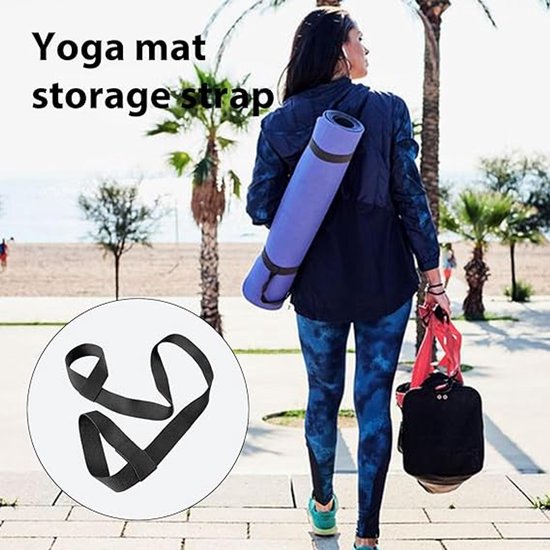 Yoga mat straps - Carrying straps for packing yoga mats - Portable shoulder straps for storing picnic mats - Elastic - Multifunctional straps.