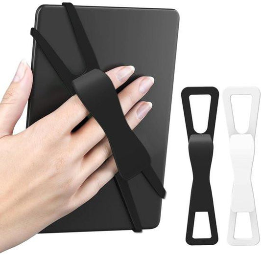 2-Pack Hand Rests for E-Readers & Tablets - Non-Slip & Comfortable to Hold - Suitable for 4.7-8 Inch Screens - Black + White.