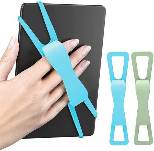 2-Pack Hand Rests for E-Readers & Tablets - Non-Slip & Comfortable to Hold - Suitable for 4.7-8 Inch Screens - Blue + Green.