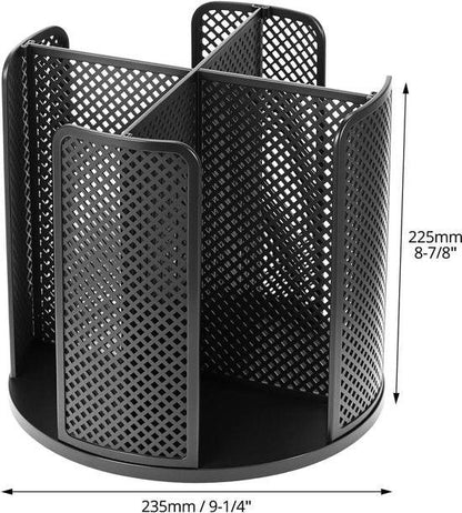 Rotating paper cup dispenser - cup holder with 4 compartments - with 360Â° turntable - suitable for kitchens, bathrooms and coffee bars - black.