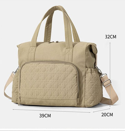 Sports Bag - Waterproof Travel Bag - 24 Liter Carry Bag - Zippered - Lightweight & Durable - Suitable for Gym, Workout & Travel（Khaki）