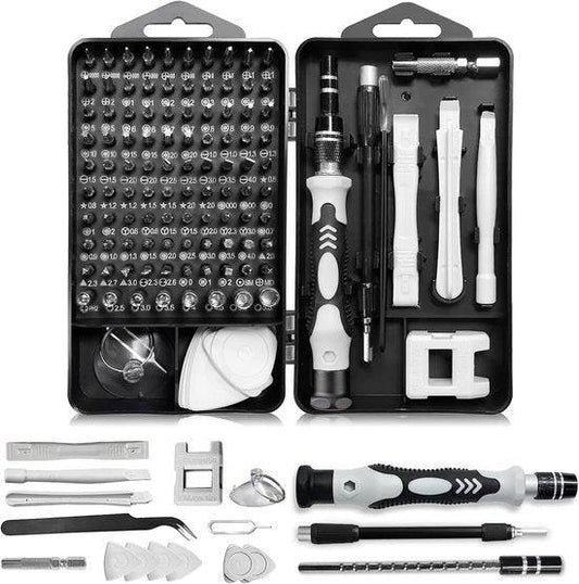 115-Piece Precision Screwdriver Set - Magnetic for Phone, Laptop & Electronics - Professional Repair Kit with Storage Case.