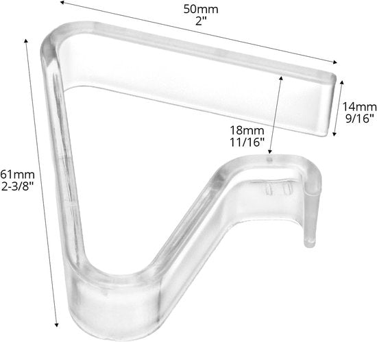 Tablecloth Clips - Pack of 24 - Transparent Tablecloth Clips - Windproof Tablecloth Clips - Suitable for Weddings and Parties