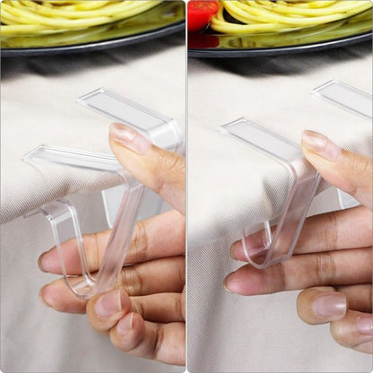 Tablecloth Clips - Pack of 24 - Transparent Tablecloth Clips - Windproof Tablecloth Clips - Suitable for Weddings and Parties