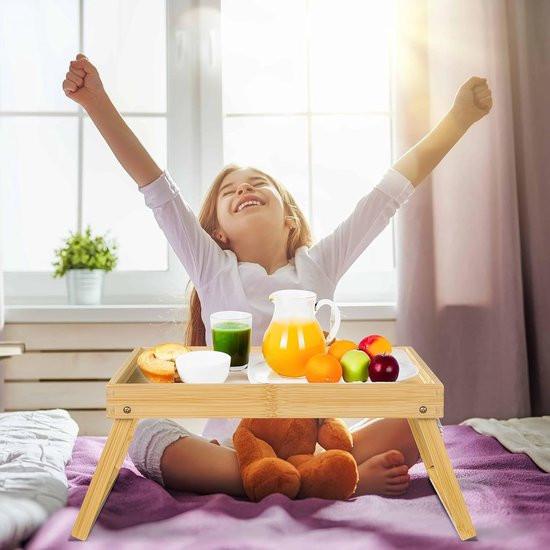 Folding table - Camping table - Portable folding table - Can be used as a dining table, TV table, laptop table, snack table, sofa table or work table - Natural wood color.