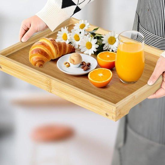 Folding table - Camping table - Portable folding table - Can be used as a dining table, TV table, laptop table, snack table, sofa table or work table - Natural wood color.