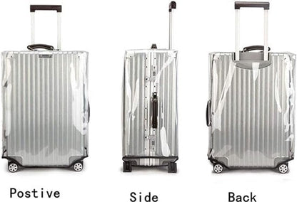 Luggage Cover - Transparent PVC Material - Waterproof and Scratch Resistant - Semi-transparent Luggage Cover - Suitable for Business Travel and Daily Use - 24