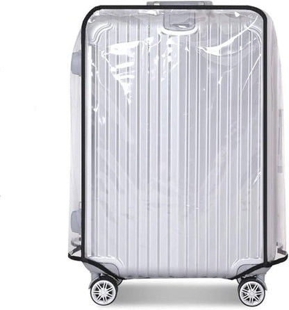 Luggage Cover - Transparent PVC Material - Waterproof and Scratch Resistant - Semi-transparent Luggage Cover - Suitable for Business Travel and Daily Use - 26